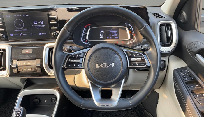 2022 KIA SONET HTX 1.0 IMT, Petrol, Manual, 46,162 km, Steering Wheel Close Up