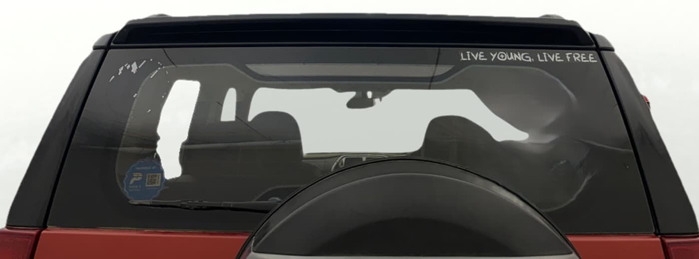 2017 Mahindra TUV300 T10 DUAL TONE, Diesel, Manual, 65,100 km, Rear Windshield