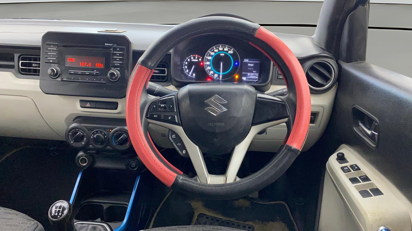 2018 Maruti IGNIS DELTA 1.2, Petrol, Manual, 1,33,362 km, Steering Wheel Close Up