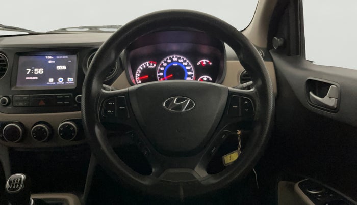 2017 Hyundai Grand i10 SPORTZ (O) 1.2 KAPPA VTVT, Petrol, Manual, 82,076 km, Steering Wheel Close Up