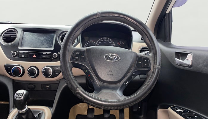 2017 Hyundai Grand i10 SPORTZ (O) 1.2 KAPPA VTVT, Petrol, Manual, 65,818 km, Steering Wheel Close Up