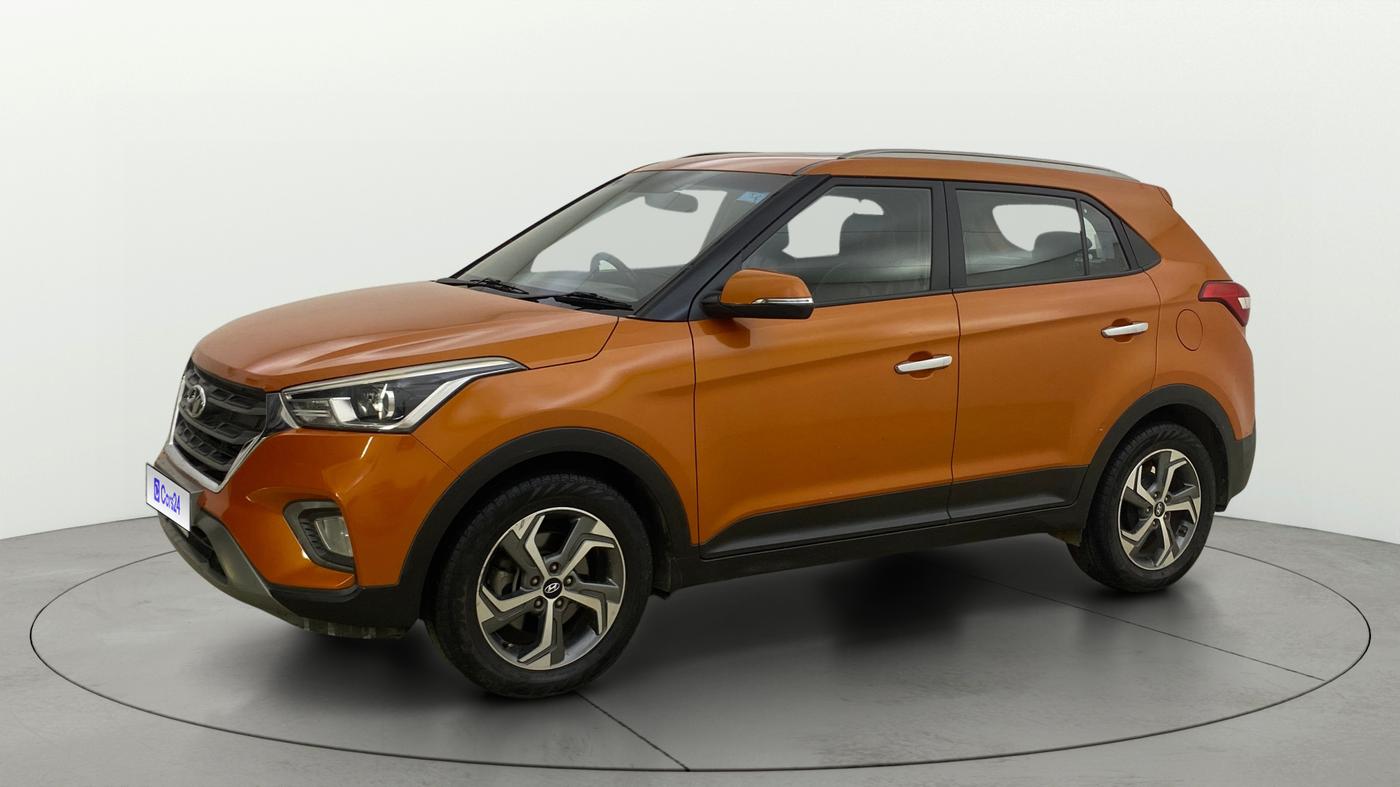 2019 Hyundai Creta SX AT 1.6 PETROL, Petrol, Automatic, 76,559 km, Left Front Diagonal