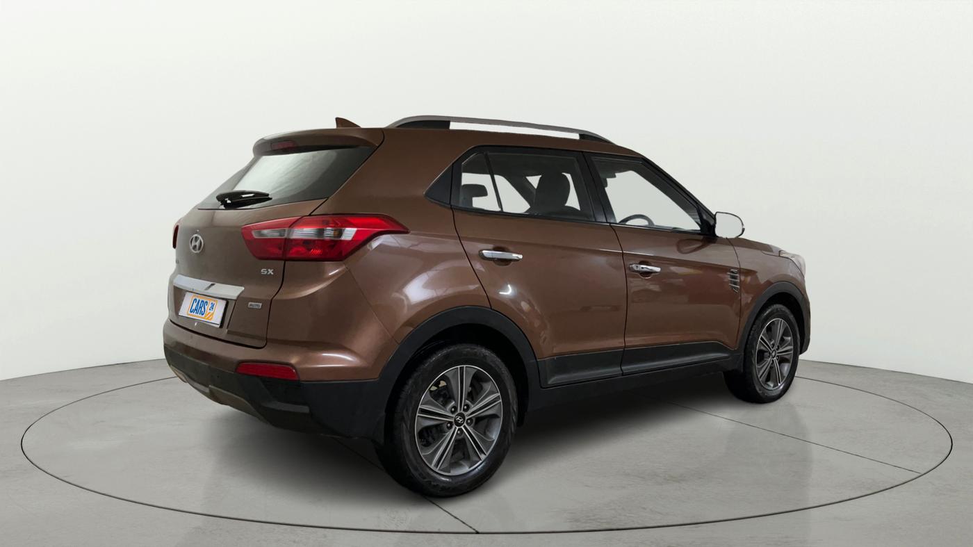 2017 Hyundai Creta SX PLUS AT 1.6 PETROL, Petrol, Automatic, 80,339 km, Right Back Diagonal