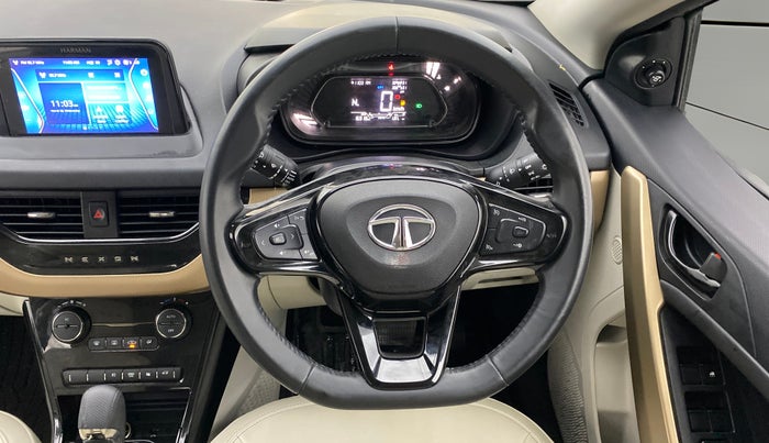 2022 Tata NEXON XZA PLUS (PREMIUM) PETROL JET, Petrol, Automatic, 16,873 km, Steering Wheel Close Up