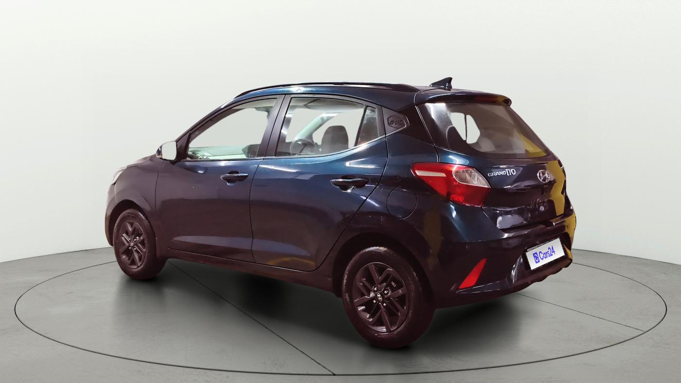 2021 Hyundai GRAND I10 NIOS SPORTZ AMT 1.2 KAPPA VTVT, Petrol, Automatic, 38,633 km, Left Back Diagonal