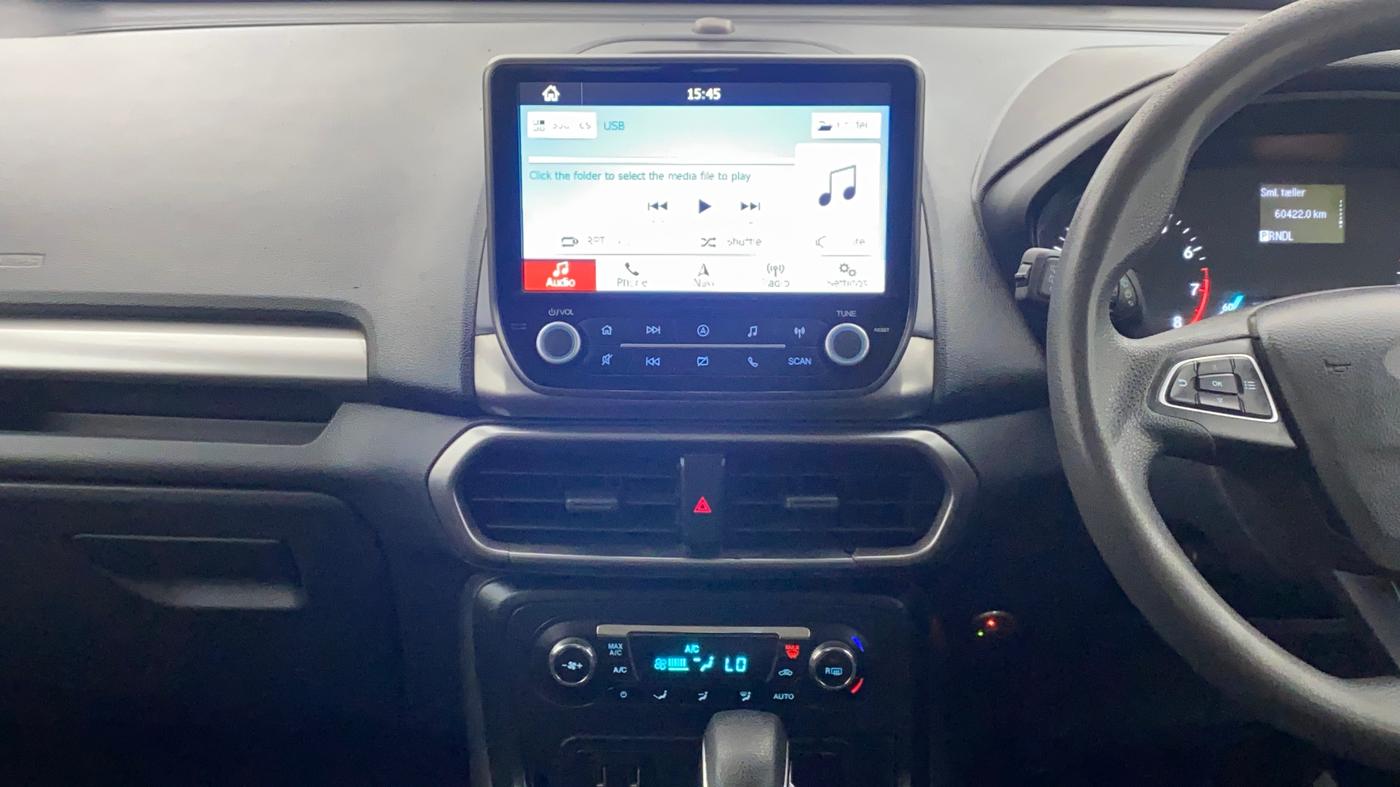 2018 Ford Ecosport TREND + 1.5L PETROL AT, CNG, Automatic, 60,393 km, Air Conditioner