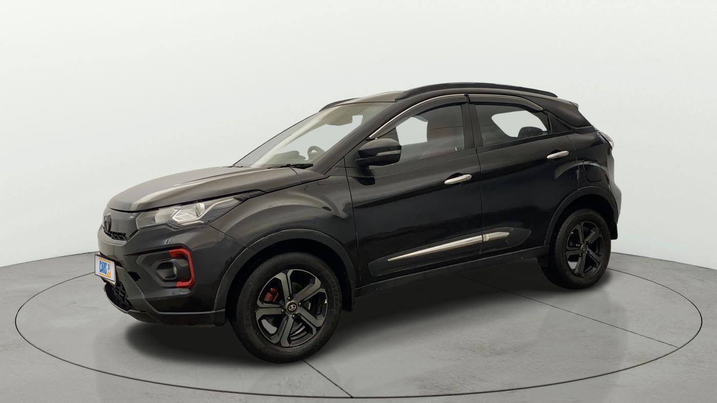 2023 Tata NEXON XZA PLUS LUX SUNROOF RED DARK DIESEL, Diesel, Automatic, 46,147 km, Left Front Diagonal