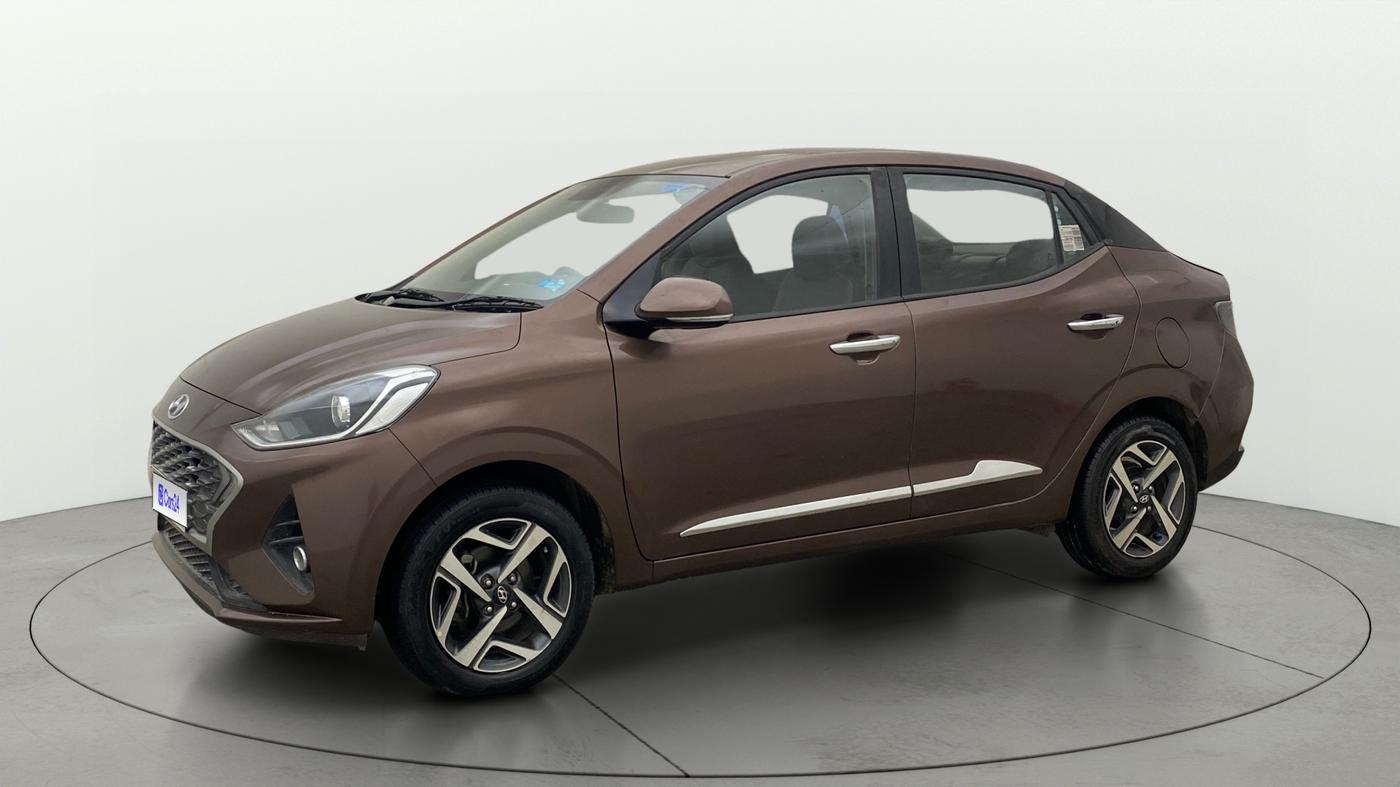 2021 Hyundai AURA SX PLUS 1.2 AMT, Petrol, Automatic, 39,910 km, Left Front Diagonal