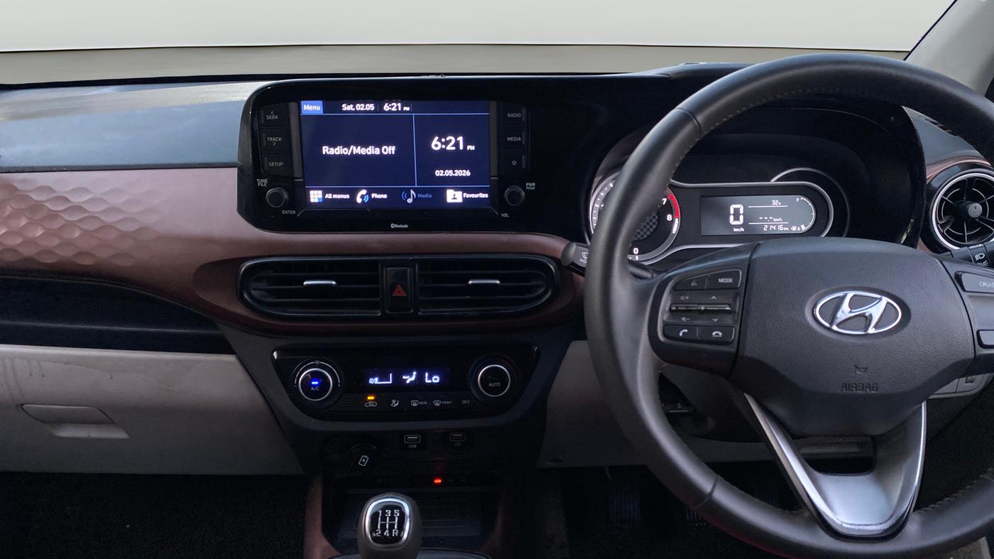 2020 Hyundai AURA SX 1.2 (O), Petrol, Manual, 21,256 km, Air Conditioner