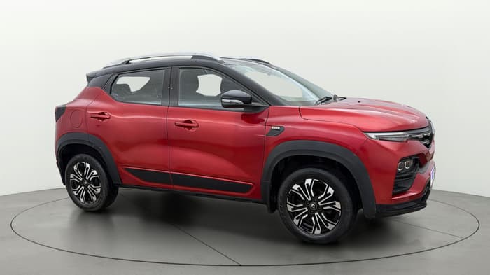 2021 Renault Kiger RXZ AMT, Petrol, Automatic, 26,601 km, Right Front Diagonal