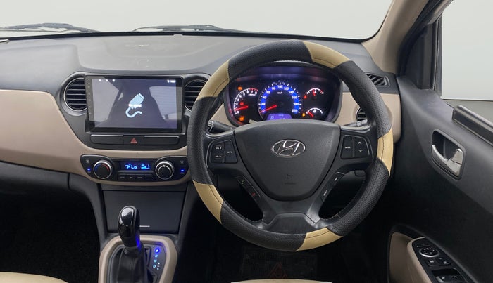 2015 Hyundai Xcent SX AT 1.2 (O), Petrol, Automatic, 1,37,994 km, Steering Wheel Close Up