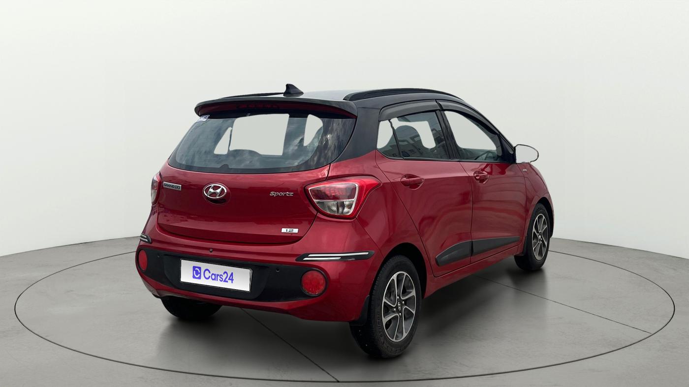 2019 Hyundai Grand i10 SPORTZ AT 1.2 KAPPA VTVT, Petrol, Automatic, 45,315 km, Right Back Diagonal