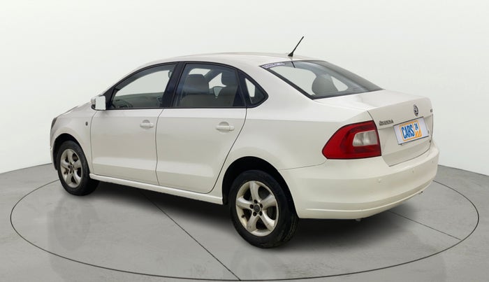 2013 Skoda Rapid AMBITION 1.6 TDI CR MT PLUS ALLOY, Diesel, Manual, 1,19,608 km, Left Back Diagonal