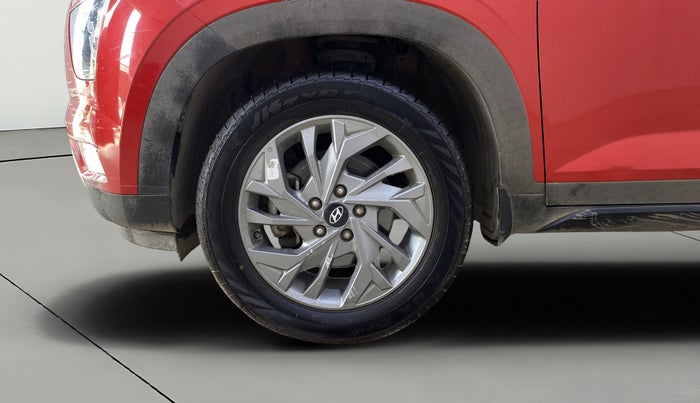 2021 Hyundai Creta SX (O) 1.4 TURBO DCT DUAL TONE, Petrol, Automatic, 29,416 km, Left Front Wheel