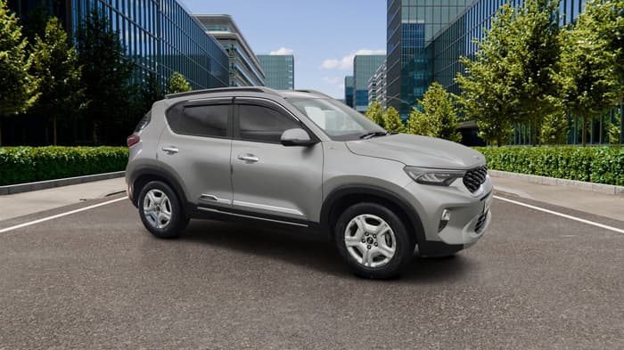 2021 KIA SONET HTX 1.0 IMT, Petrol, Manual, 56,993 km, Right Front Diagonal