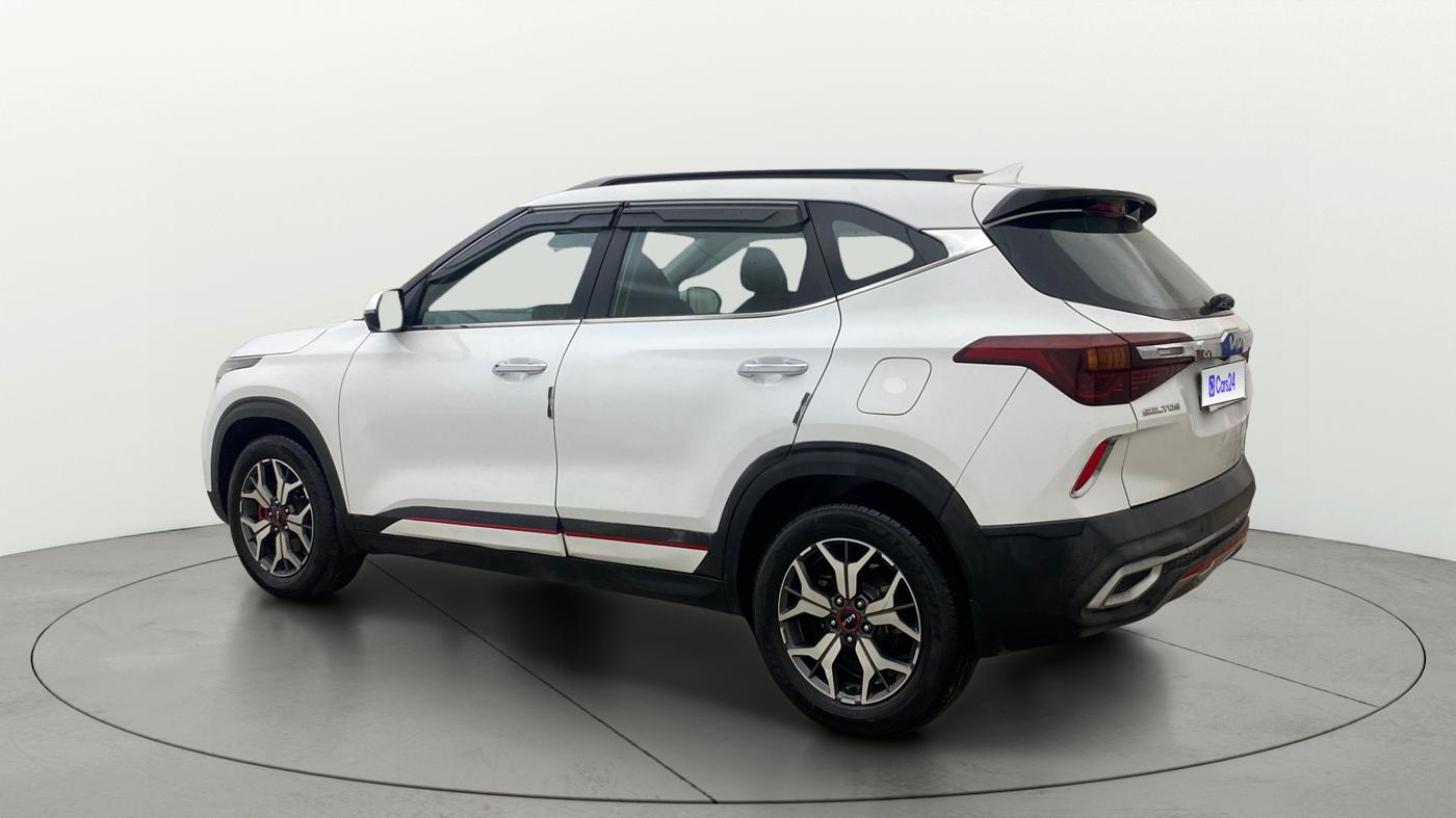 2021 KIA SELTOS GTX PLUS DCT 1.4 PETROL, Petrol, Automatic, 1,38,369 km, Left Back Diagonal