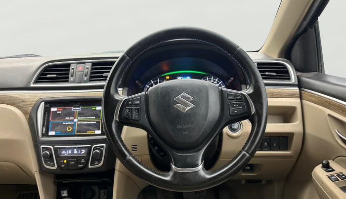 2019 Maruti Ciaz ALPHA  AT 1.5 SHVS PETROL, Petrol, Automatic, 55,158 km, Steering Wheel Close Up