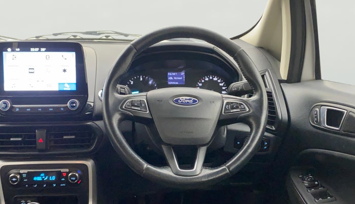 2018 Ford Ecosport TITANIUM 1.5L DIESEL, Diesel, Manual, 1,37,816 km, Steering Wheel Close Up