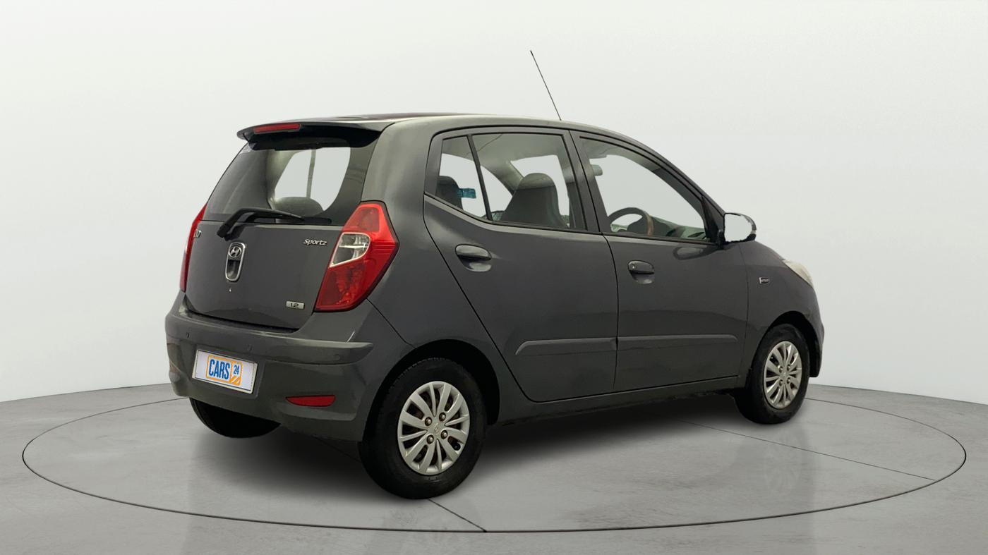 2013 Hyundai i10 SPORTZ 1.2, Petrol, Manual, 1,31,567 km, Right Back Diagonal