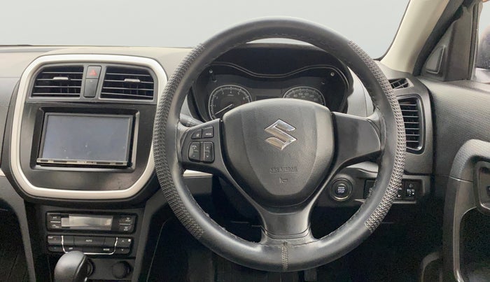 2021 Maruti Vitara Brezza VXI AT SHVS, Petrol, Automatic, 28,754 km, Steering Wheel Close Up