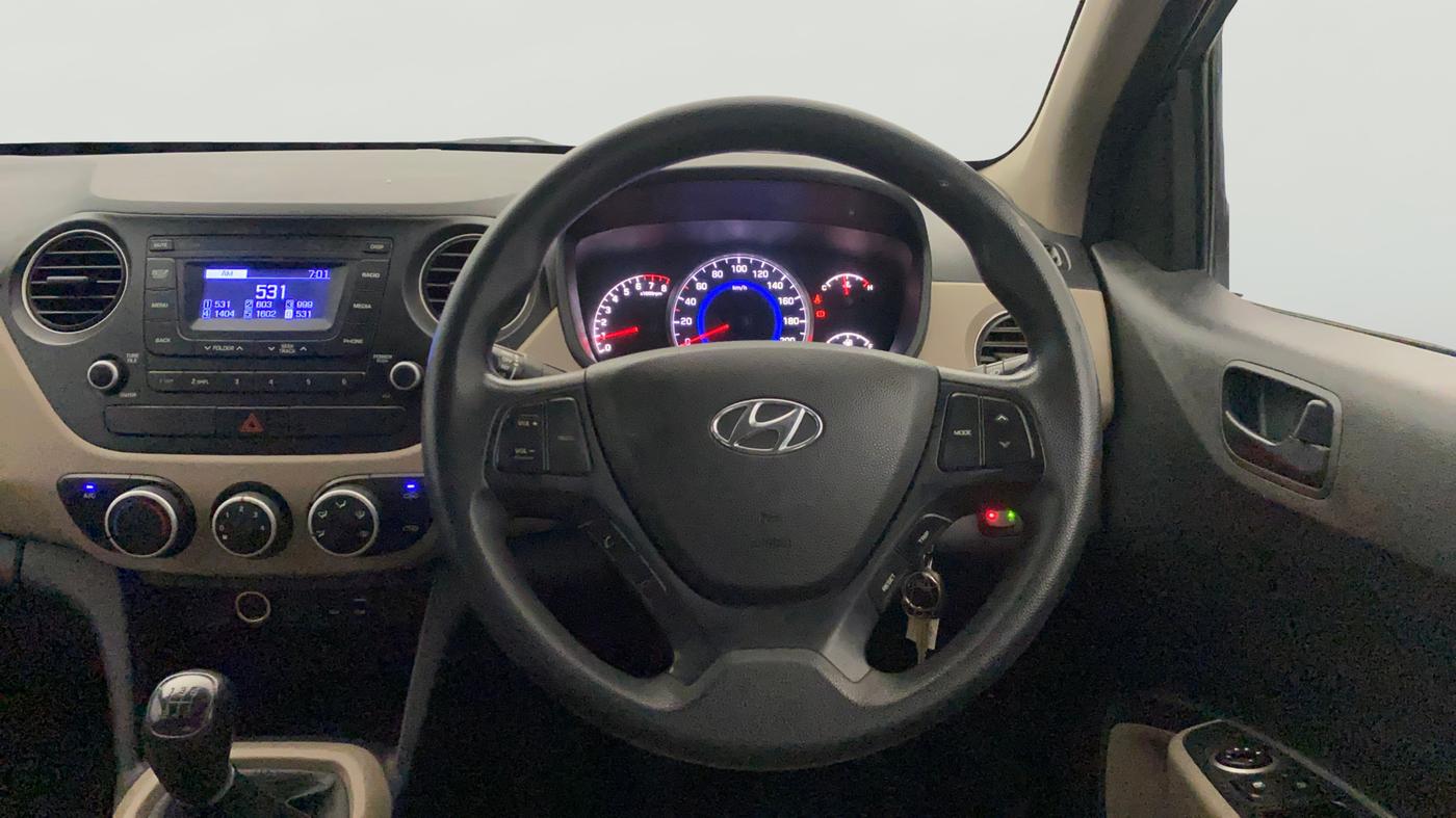 2018 Hyundai Grand i10 MAGNA 1.2 KAPPA VTVT, CNG, Manual, 63,584 km, Steering Wheel Close Up