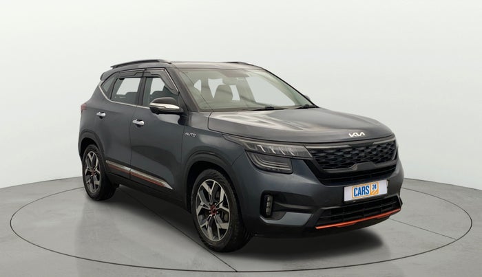 2021 KIA SELTOS X LINE 1.5 DIESEL AT, Diesel, Automatic, 65,474 km, Right Front Diagonal