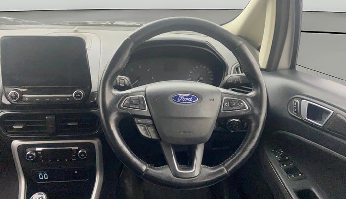 2018 Ford Ecosport TITANIUM + 1.5L DIESEL, Diesel, Manual, 1,32,424 km, Steering Wheel Close Up