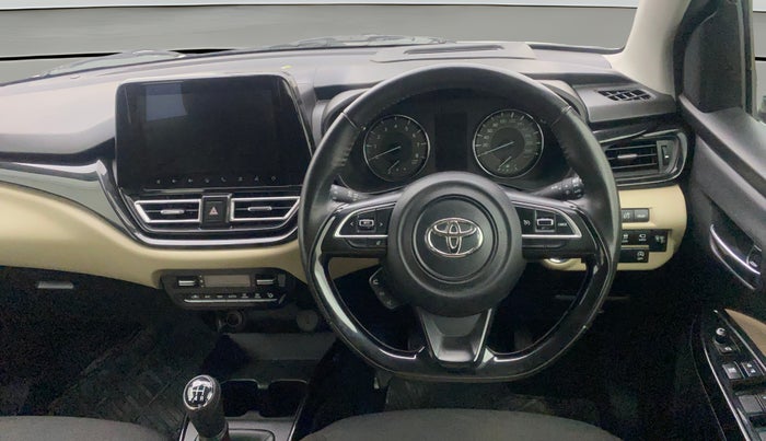 2022 Toyota Glanza V, Petrol, Manual, 32,001 km, Steering Wheel Close Up