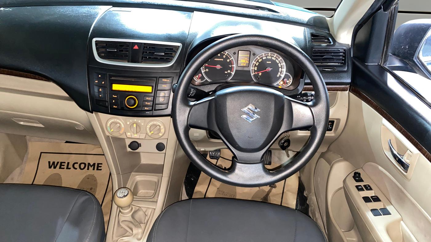 2013 Maruti Swift Dzire VXI, Petrol, Manual, 50,679 km, Steering Wheel Close Up