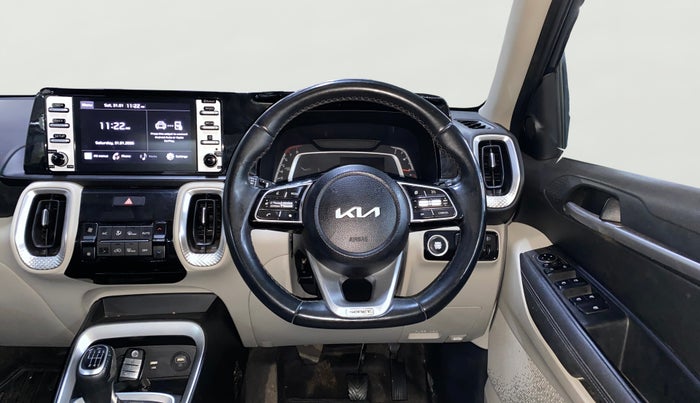 2022 KIA SONET HTX 1.0 IMT, Petrol, Manual, 27,105 km, Steering Wheel Close Up