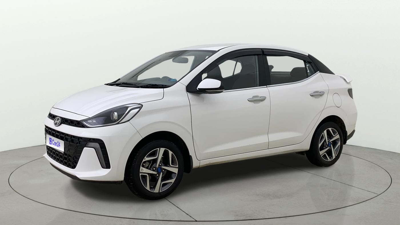 2024 Hyundai AURA SX 1.2 (O), Petrol, Manual, 9,239 km, Left Front Diagonal