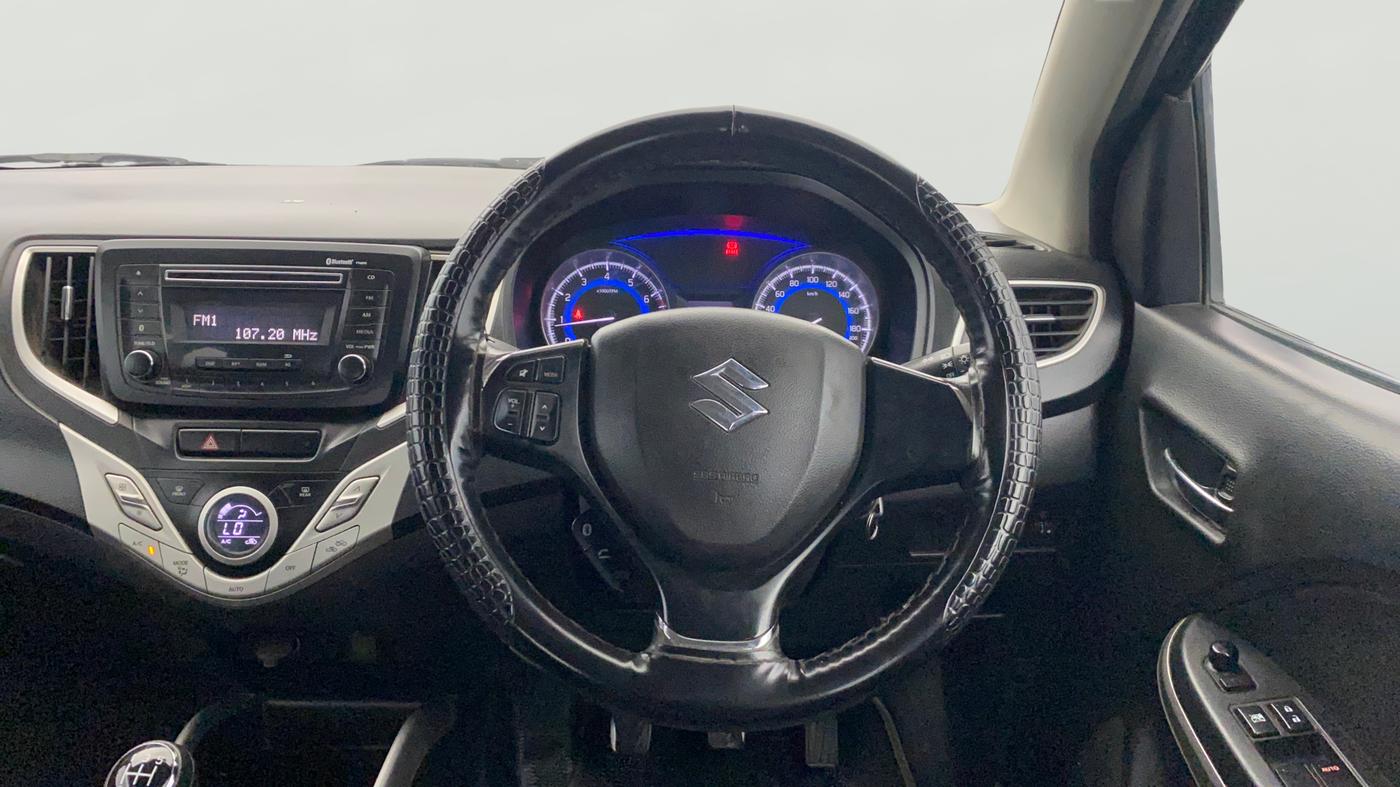 2017 Maruti Baleno DELTA PETROL 1.2, Petrol, Manual, 65,884 km, Steering Wheel Close Up