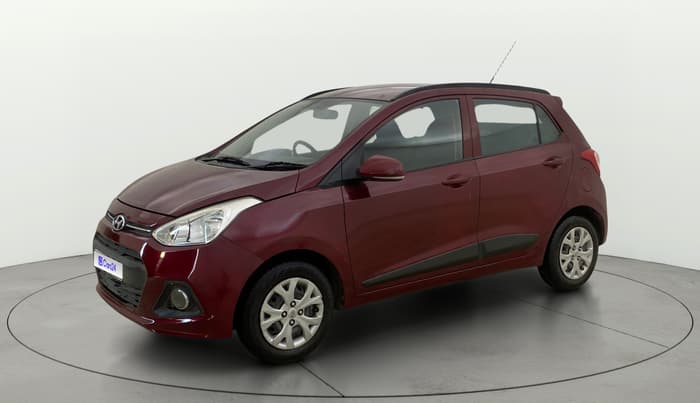 2015 Hyundai Grand i10 SPORTZ 1.2 KAPPA VTVT, Petrol, Manual, 74,104 km, Left Front Diagonal