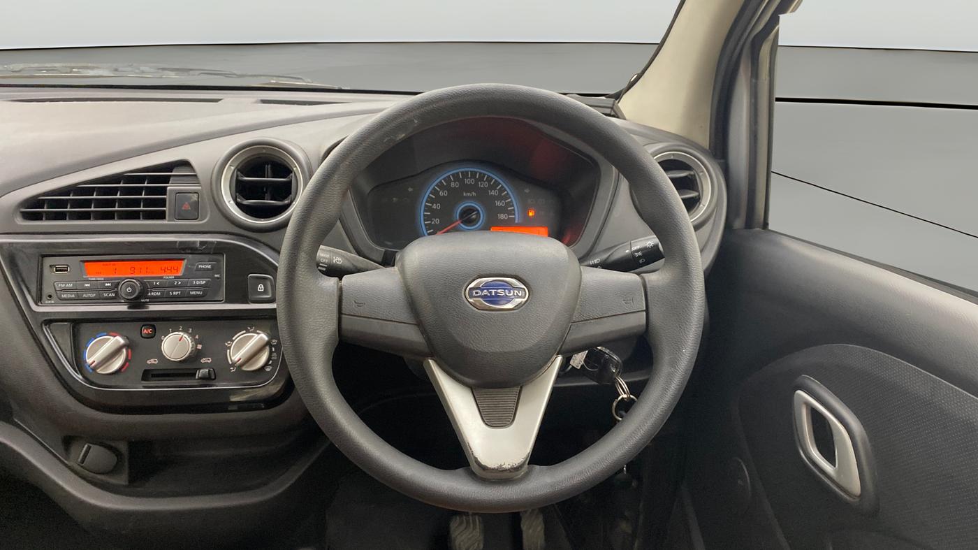 2018 Datsun Redi Go T(O) 1.0 AMT, Petrol, Automatic, 26,292 km, Steering Wheel Close Up