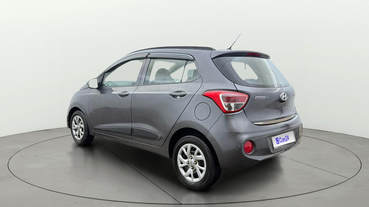 2017 Hyundai Grand i10 SPORTZ (O) 1.2 KAPPA VTVT, Petrol, Manual, 56,617 km, Left Back Diagonal