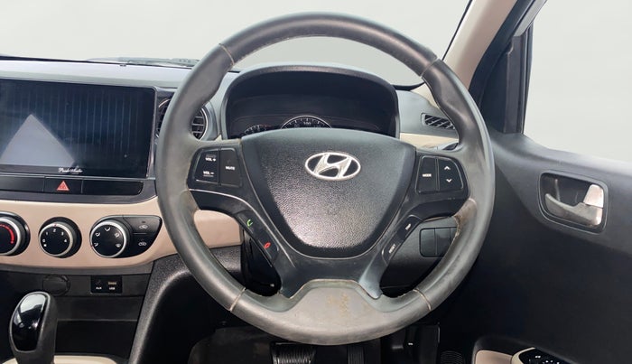 2014 Hyundai Grand i10 ASTA AT 1.2 KAPPA VTVT, Petrol, Automatic, 1,11,150 km, Steering Wheel Close Up