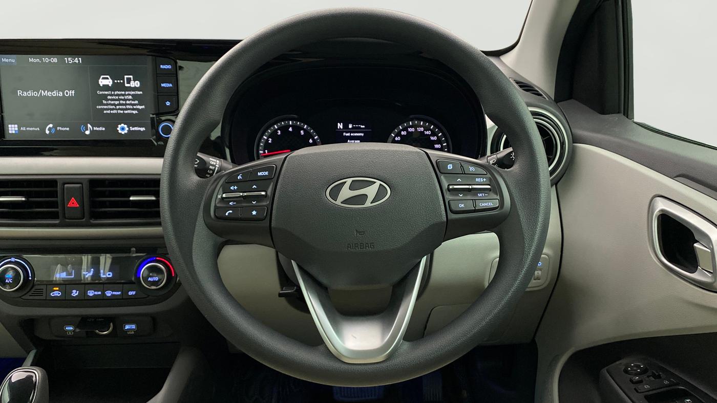 2025 Hyundai GRAND I10 NIOS Sportz (O) 1.2 Kappa AMT, Petrol, Automatic, 3,161 km, Steering Wheel Close Up