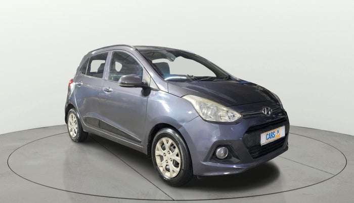 2014 Hyundai Grand i10 SPORTZ 1.2 KAPPA VTVT, Petrol, Manual, 1,00,120 km, Right Front Diagonal