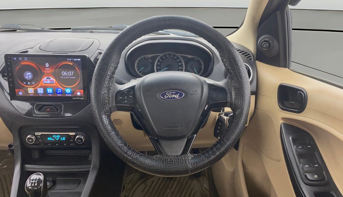 2017 Ford Figo Aspire TITANIUM 1.2 PETROL, CNG, Manual, 59,181 km, Steering Wheel Close Up
