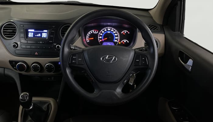 2016 Hyundai Grand i10 SPORTZ 1.2 KAPPA VTVT, Petrol, Manual, 26,750 km, Steering Wheel Close Up