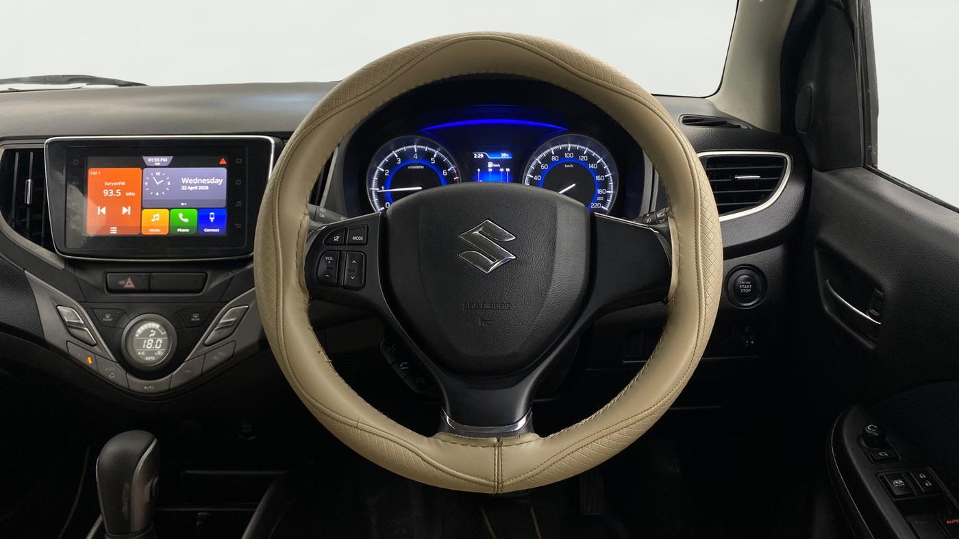 2021 Maruti Baleno ZETA CVT PETROL 1.2, Petrol, Automatic, 62,450 km, Steering Wheel Close Up