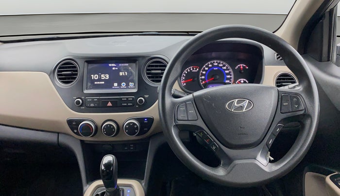 2017 Hyundai Grand i10 SPORTZ (O) AT 1.2 KAPPA VTVT, Petrol, Automatic, 25,292 km, Steering Wheel Close Up