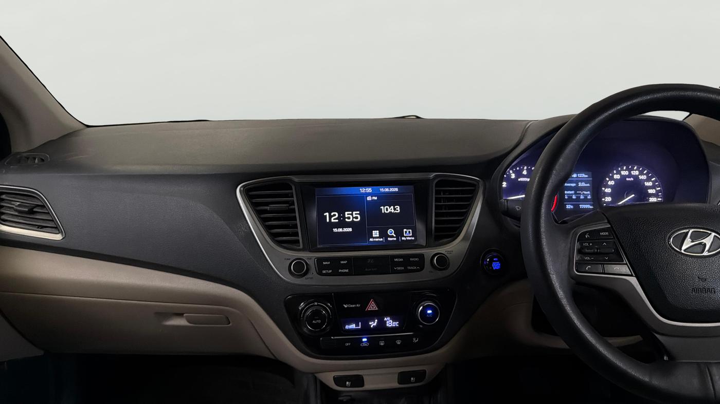 2018 Hyundai Verna 1.6 VTVT SX (O) AT, Petrol, Automatic, 77,987 km, Air Conditioner