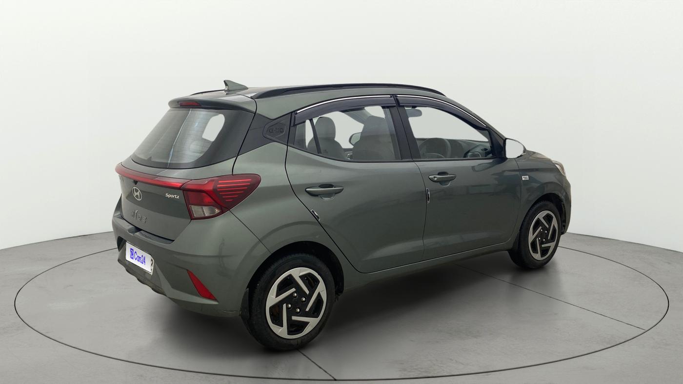 2023 Hyundai GRAND I10 NIOS SPORTZ AMT 1.2 KAPPA VTVT, Petrol, Automatic, 7,964 km, Right Back Diagonal