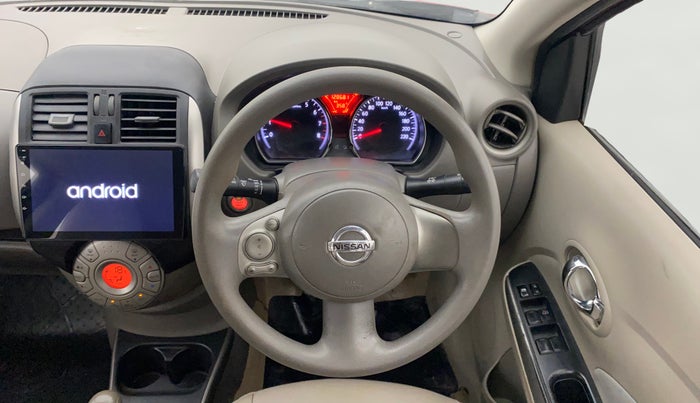 2015 Nissan Sunny XV PETROL, Petrol, Manual, 1,28,681 km, Steering Wheel Close Up