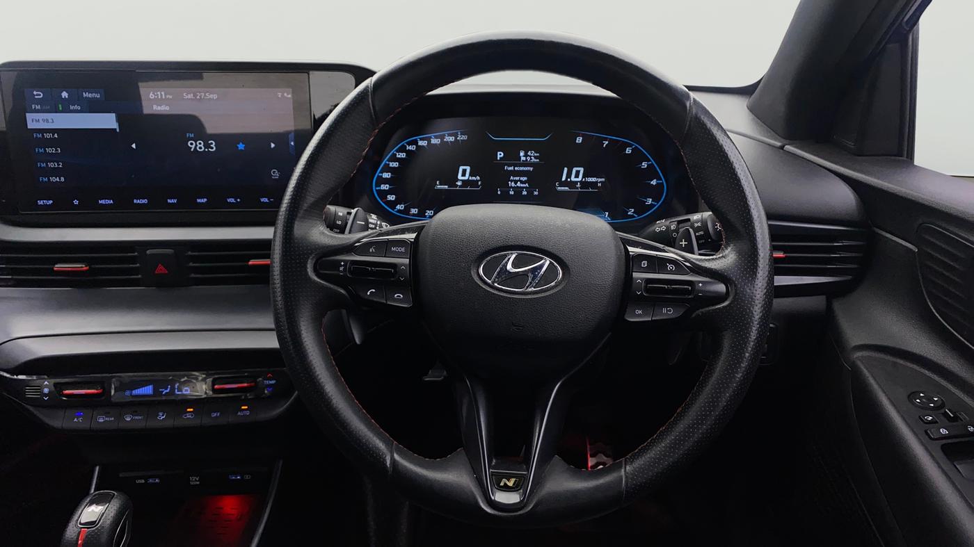 2023 Hyundai NEW I20 N LINE N8 1.0 TURBO GDI DCT, Petrol, Automatic, 41,894 km, Steering Wheel Close Up