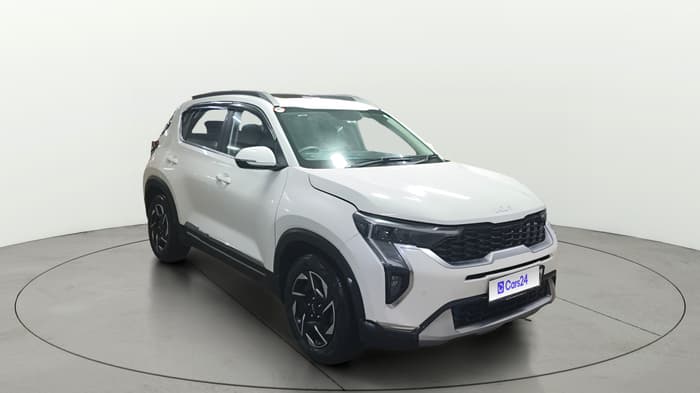 2024 KIA SONET HTX 1.0 TURBO PETROL IMT, Petrol, Manual, 19,396 km, Right Front Diagonal