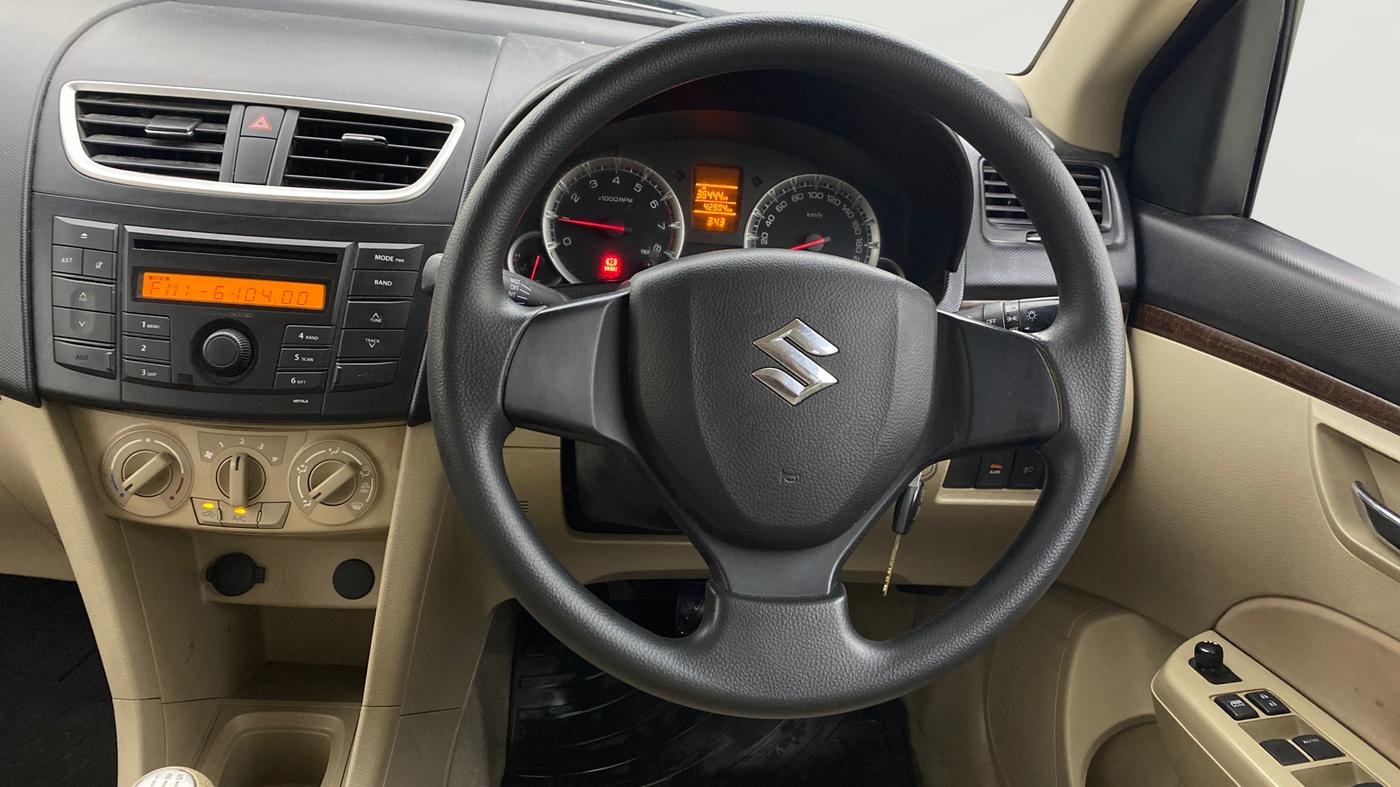 2013 Maruti Swift Dzire VXI, Petrol, Manual, 42,904 km, Steering Wheel Close Up