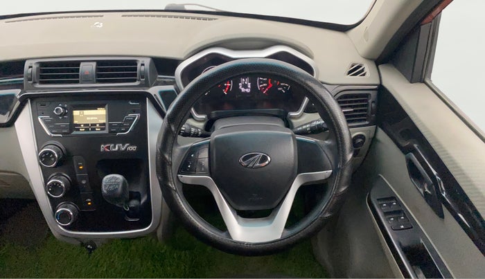 2016 Mahindra Kuv100 K8 D 6 STR, Diesel, Manual, 90,470 km, Steering Wheel Close Up