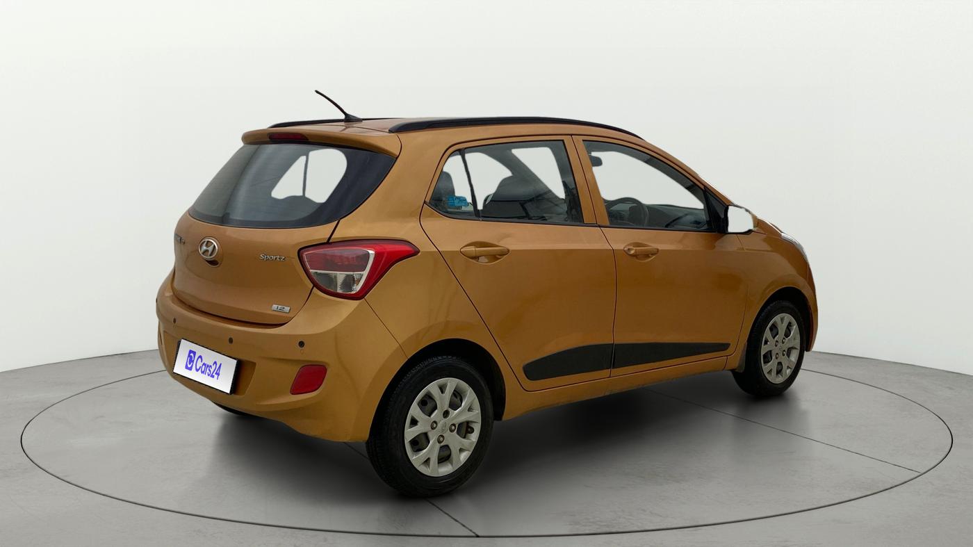 2016 Hyundai Grand i10 SPORTZ 1.2 KAPPA VTVT, Petrol, Manual, 58,057 km, Right Back Diagonal